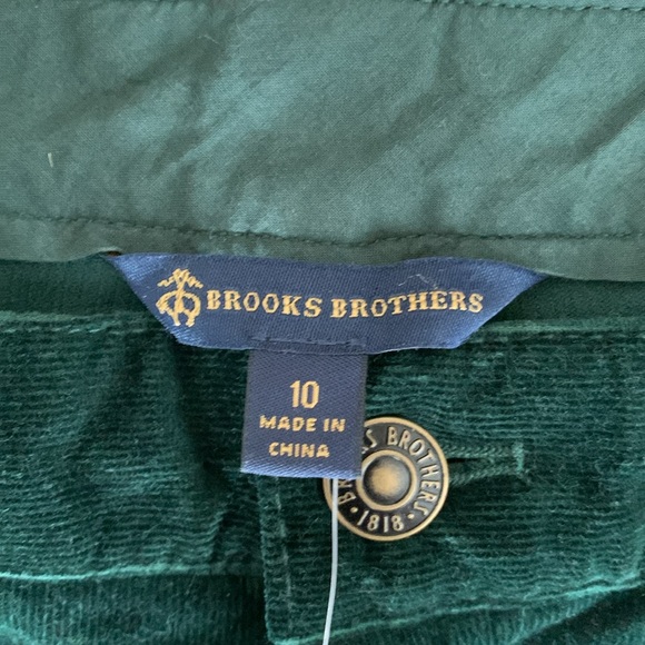 NWT Brooks Brothers Green Corduroy Pants - Picture 2 of 9
